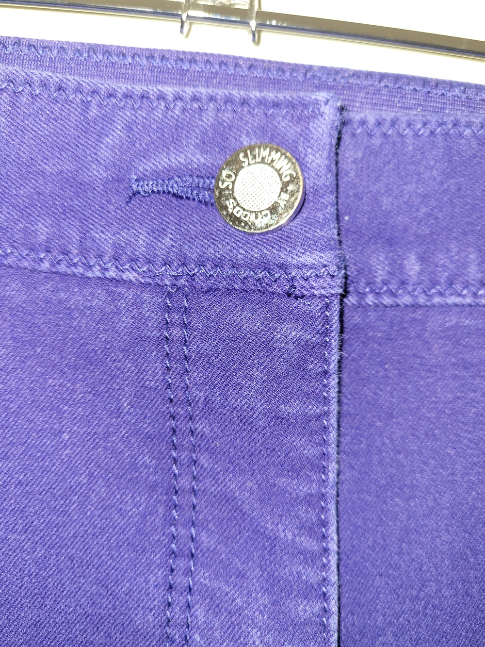 Chico's Deep Purple Ankle Slim Pants - Picture 3 of 5